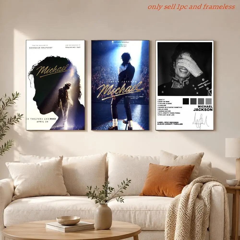 Super Stars M-Michael jackson movie Poster HD Anime Hot Theme Singer/OST/Movie-Waterproof Self-Stick Home Decor