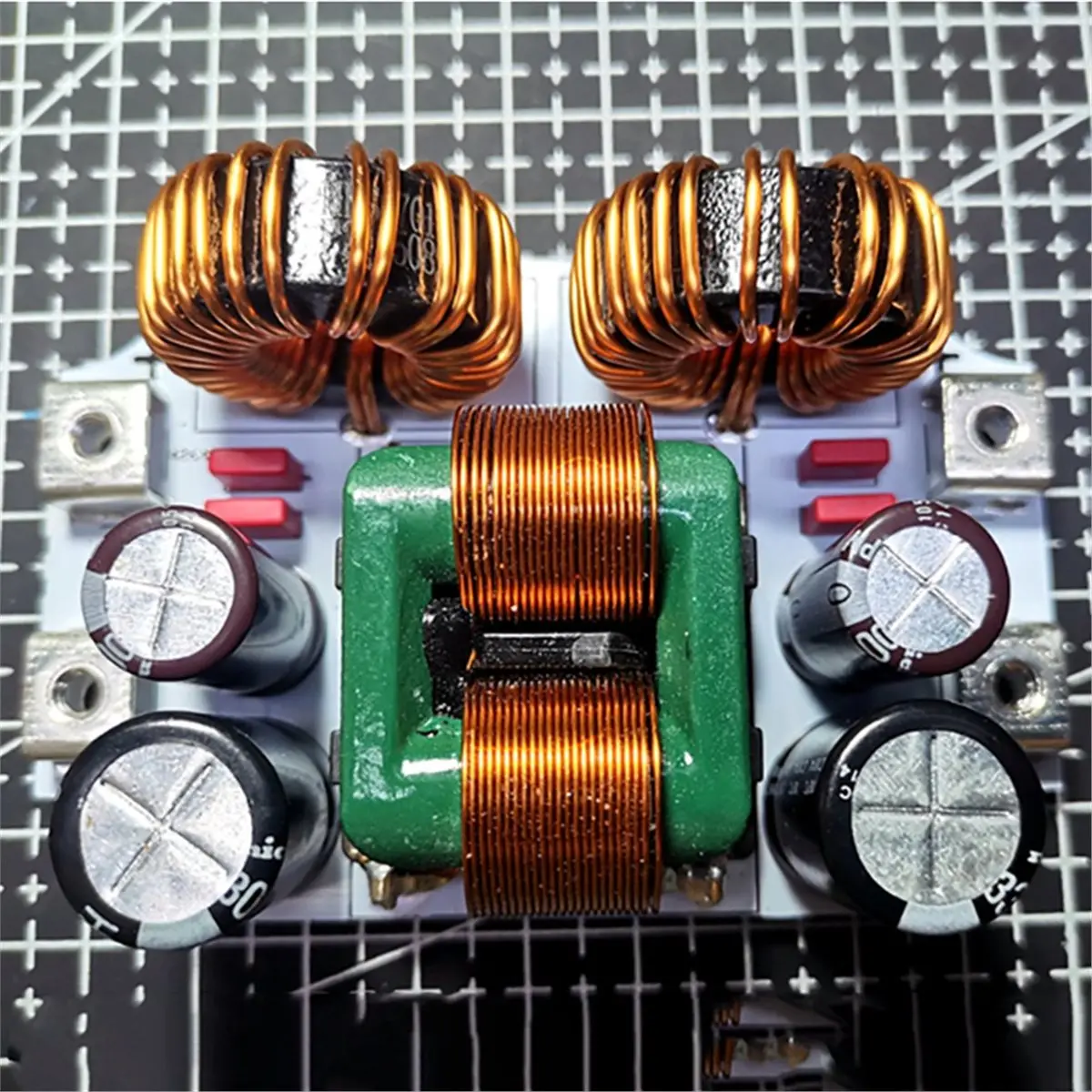 

A32M 50A Car Audio Power Filter DC LC EMI Filter EMC Purifying Power Supply Amplifier Music High-Frequency Noise Filtering