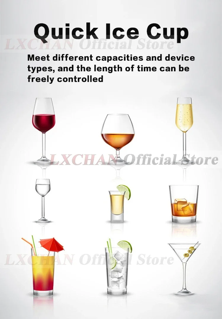 Instant Glass Cup Froster Fast Frost Ice Cup Cooler Machine Cool CO2 Chiller for Beer Wine Whiskey