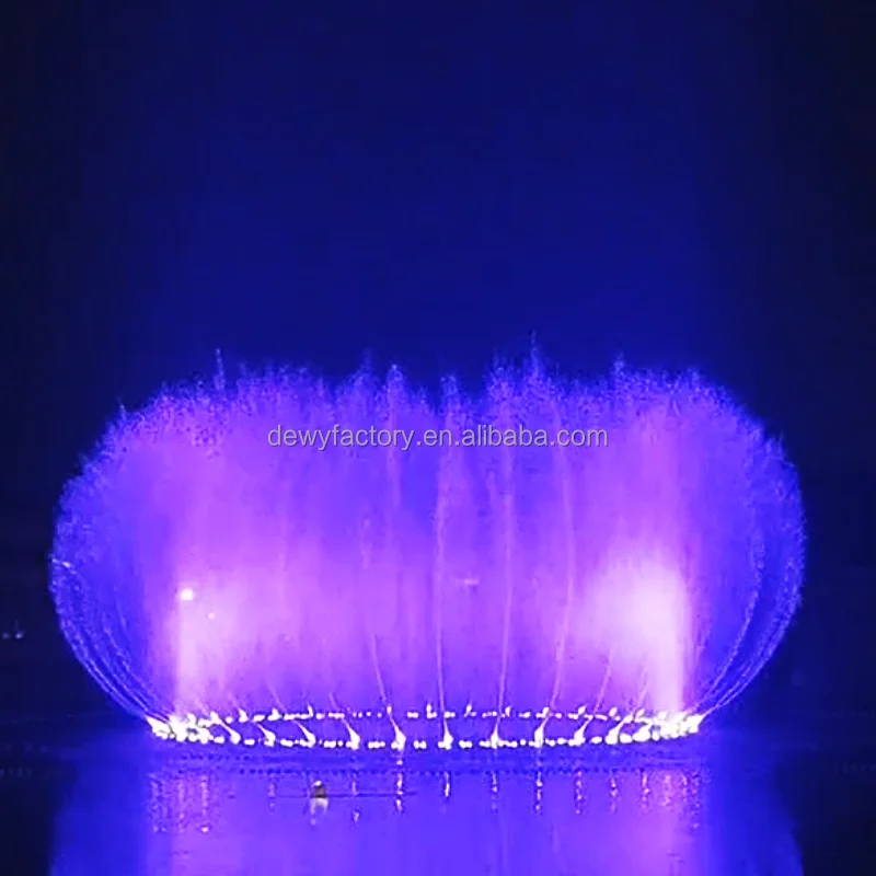 Customized Music dancing water Running Fountain Decorative Led Light Stage Water Fountains