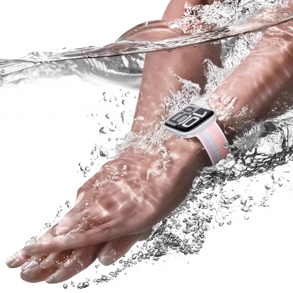 Original-Armband für Apple Watch 44mm 40mm 41mm 45mm 42mm 46mm 49mm Nylon-Schlaufe Correa iWatch Series 11 SE3 10 9 8 7 Ultra3 2 – Detail 3