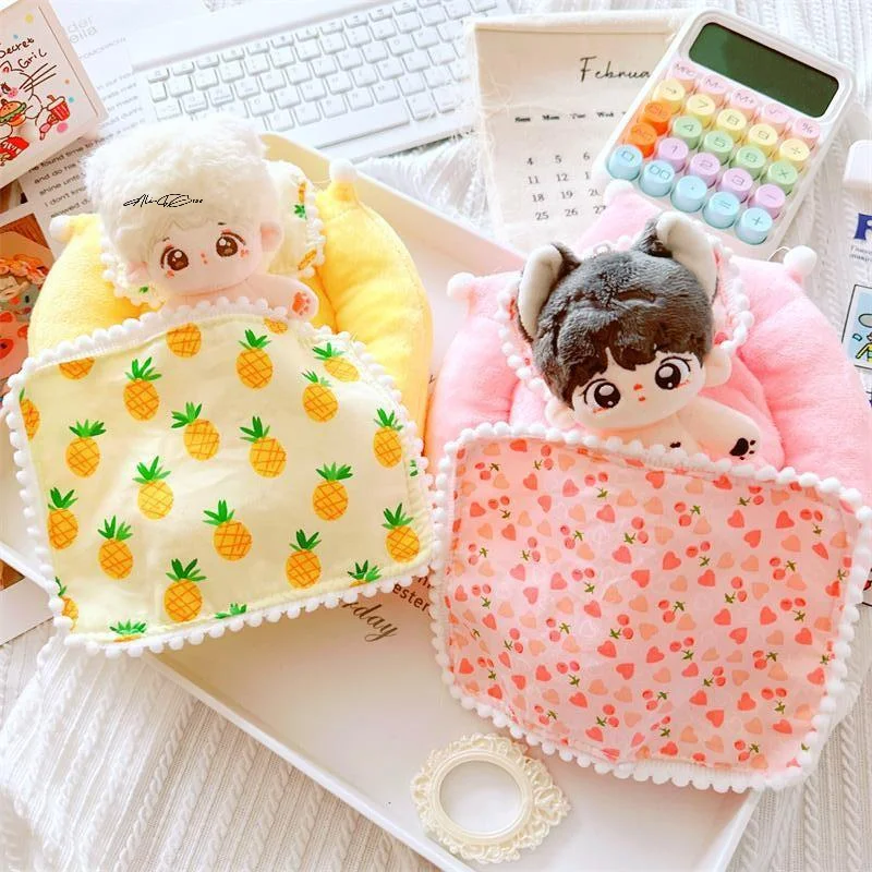 3 個 DIY 綿人形寝具セット 10/20 センチメートルアイドル人形クリエイティブドレスアップアクセサリー人形用キルト枕ベッド