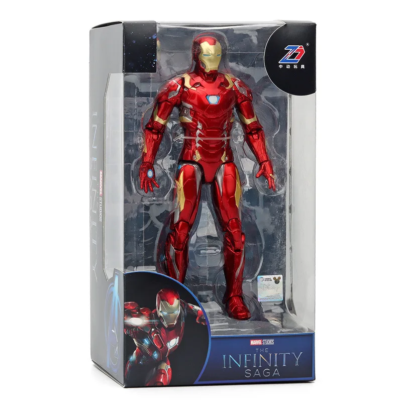 新しいスパイダーマンアイアンマンかわいいとクールなかわいいクリエイティブアニメ周辺子供の漫画アクションフィギュアカラーボックス誕生日ギフト