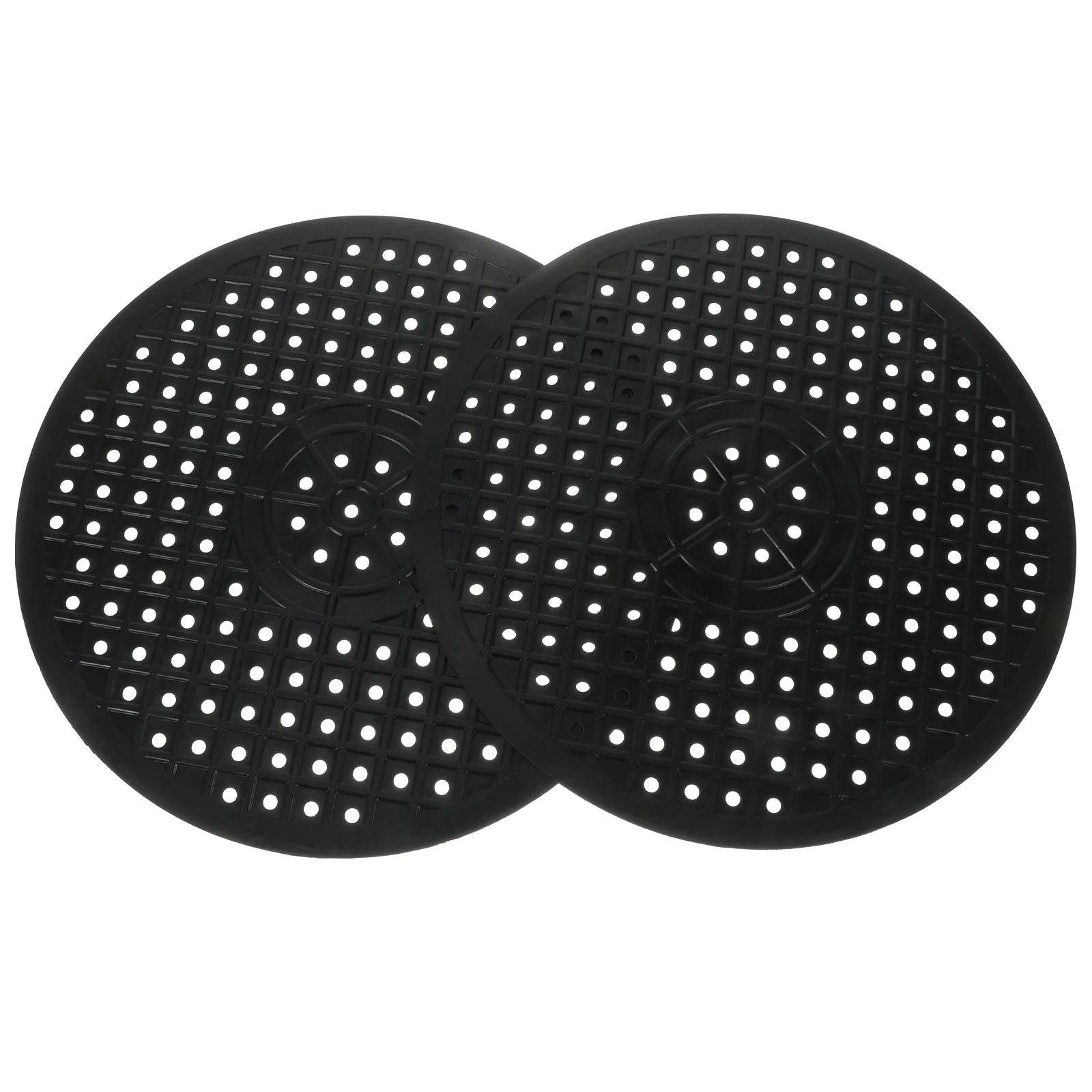 

2 Pcs Absorbent Coasters Drain Placemat Kitchen Sink Protector Mats Stainless Steel Plate Black for Bottom of