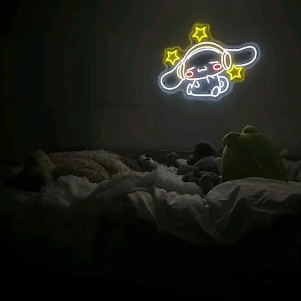 Kawaii Anime Neon Signs LED Neon Light Sign Light Up Neon Signs, Kids Room Decoration Game Room Wall Neon Light Sign