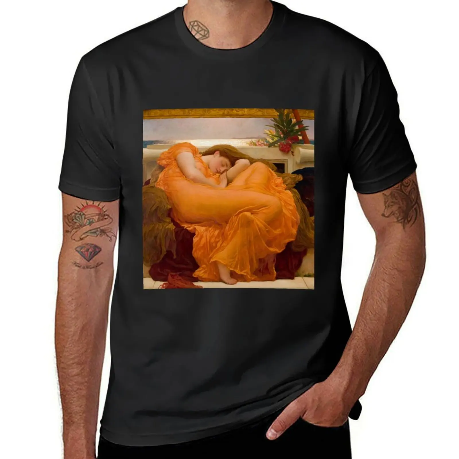 Flaming June - Frederic Leighton, 1st Baron Leighton T-Shirt shirts graphic tees sweat men graphic t shirts