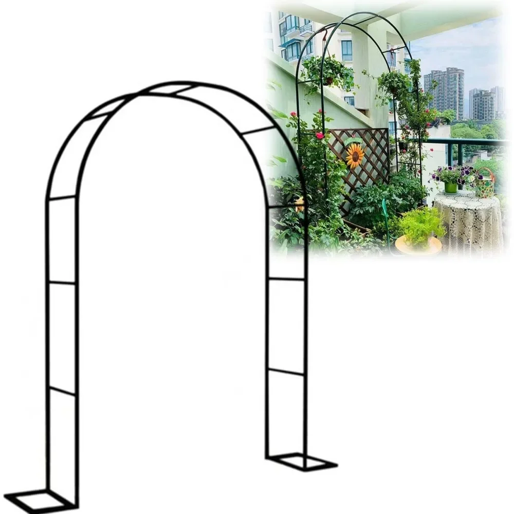 

Garden Arches And Arbors With Base, Metal Wedding Arches Pergola Archway For Various Climbing Plant, Trellis Durable,