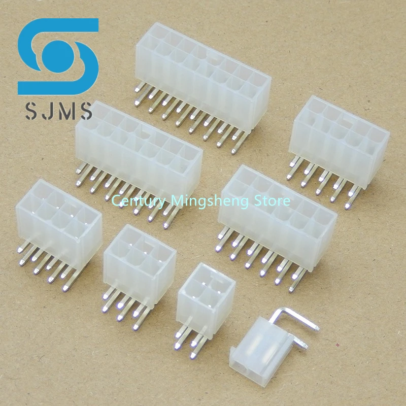 5/10PCS 5569 4.2mm 2*2/3/4/5/6/7/8/9/10/12 Pin Right Angle Female Socket Power Wire Connector for 5557 Plug Pc/car/computer