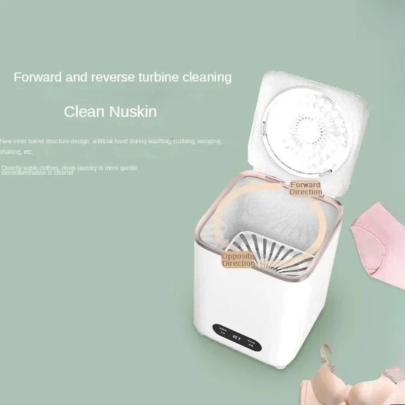 Mini lavatrice 4.5L per uso domestico portatile biancheria intima calzino lavatrice dormitorio per studenti piccola lavatrice
