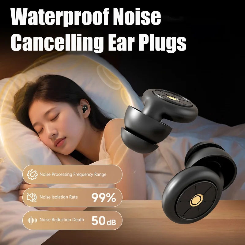 Reusable Powerful Filter Silicone Earplugs Waterproof Noise Cancelling Sound Insulation Ear Plugs Ultra Quiet For Sleeping