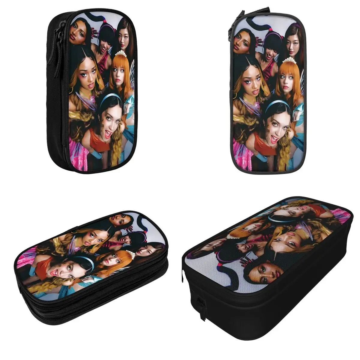 Katseye Kpop Idol Pencil Case Fun Gabriela Pen Box Bag Student