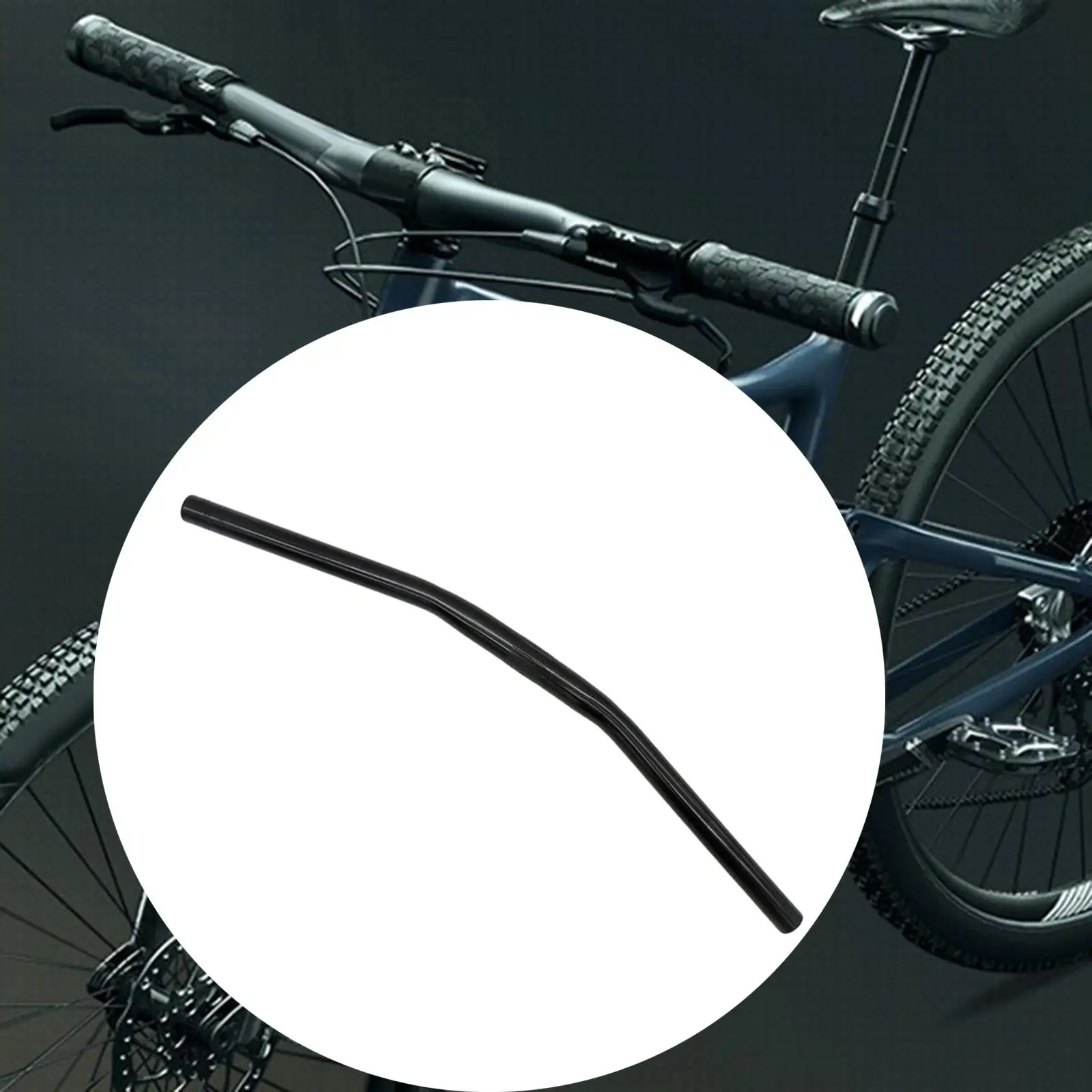 マウンテンバイクハンドルバー-ブラック自転車ハンドルバー-自転車部品-アウトドア用