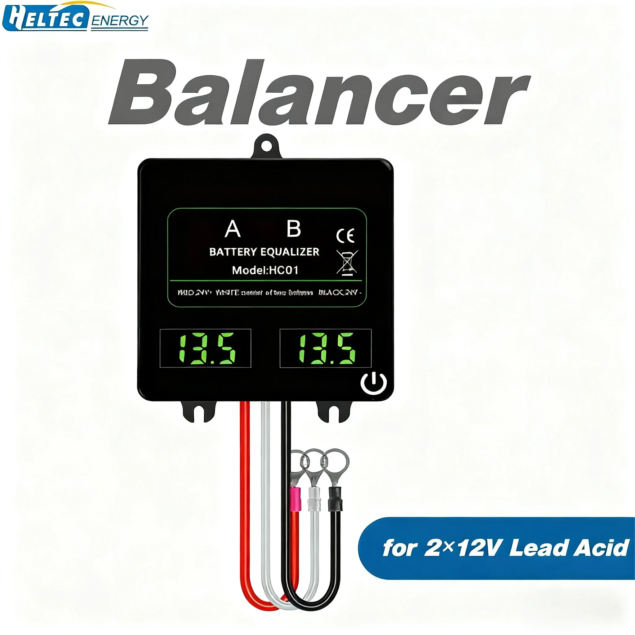 2×12V 젤 플러드 AGM 납산 배터리 HC01 전압 밸런서 및 전자 도구용 배터리 이퀄라이저