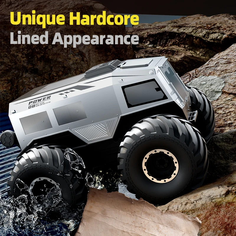 1:16 シェルパ 4WD 2.4G RCカー - 防水水陸両用全地形対応オフロードモンスターピックアップトラック、子供のおもちゃギフト