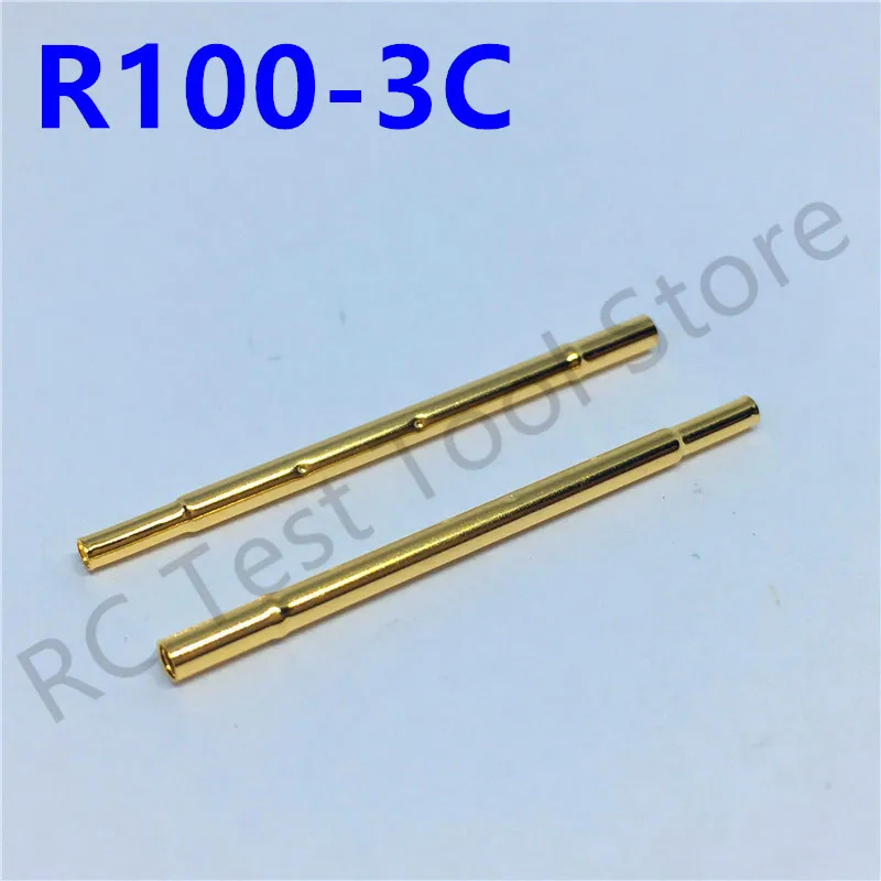 20 Or 100PCS R100 Series PCB Test Probe Receptacle Pogo Pin Connection Socket R100-2S 4S 2W 4W Spring Test Pin P100-B P100-B1