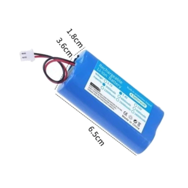 جديد جودة عالية 1 قطعة 7.4 فولت 3000 مللي أمبير 18650 ليثيوم أيون بطارية قابلة للشحن حزمة 18650-2S بطارية ليثيوم لأجزاء مكبر الصوت المكبر