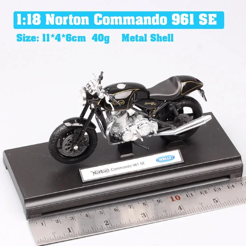 1:18 modelli di moto Norton Commando 961 modello in lega modello di moto moto giocattolo da corsa in miniatura per collezione regalo