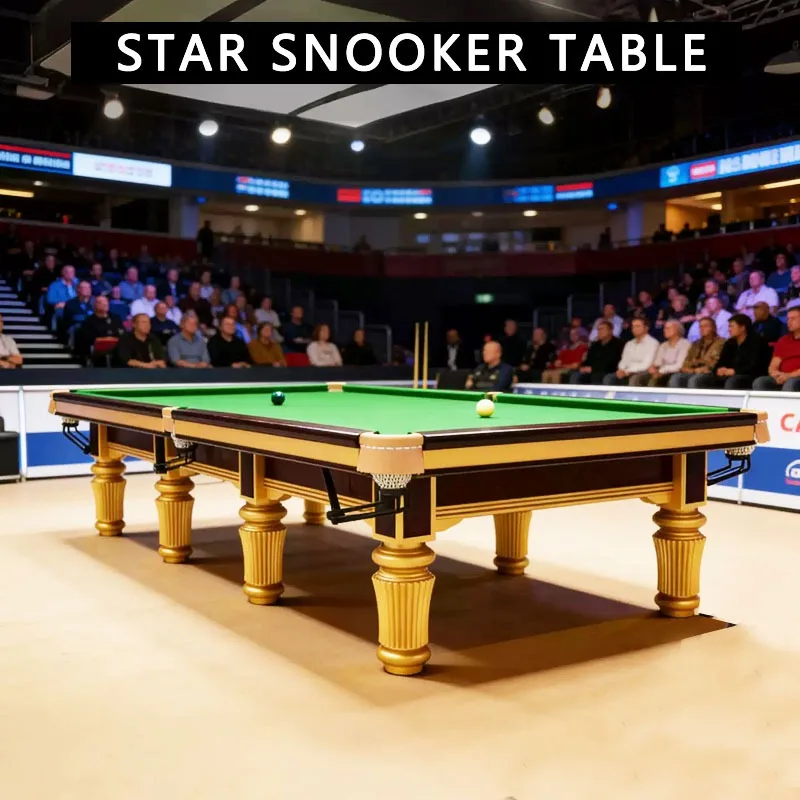 Airo Snooker Board High-quality 45mm-thick Slab Full Solid Wood Club Competition Pool Table with Multiple Certifications