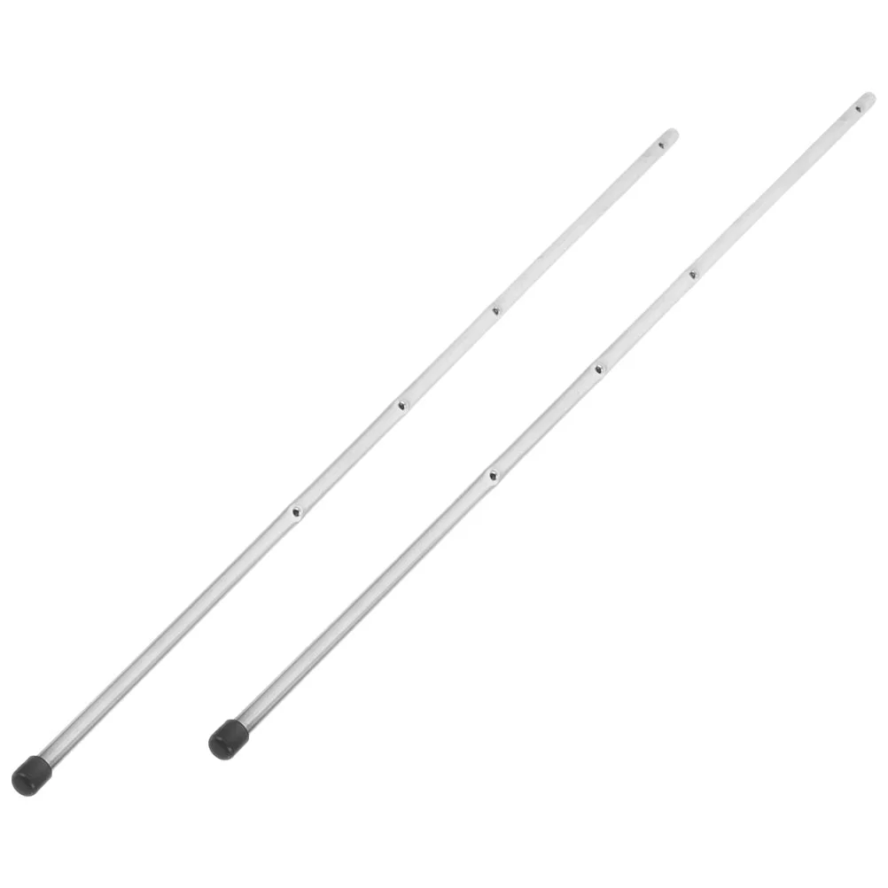 2 Pcs Foosball Machine Desk Soccer Pole Table Rod Replacement Football Supply Part Metal Accessory Substitute Desktop