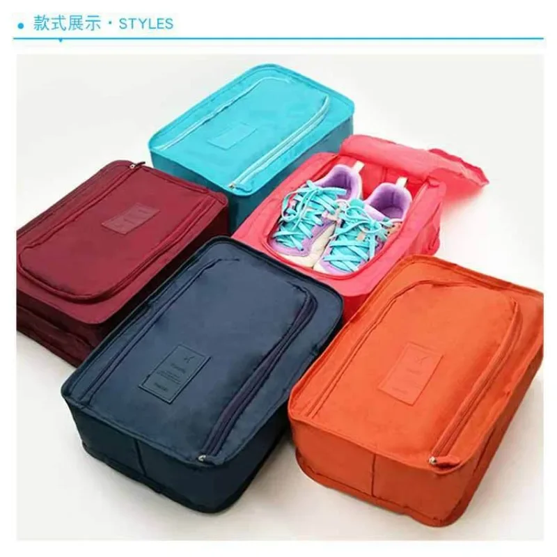 Multifunctional Portable Shoe Bag Nylon Pouch Fold Organizer Tools Dustproof Storage Bag Organizers Travel Outdoor Storage 4060