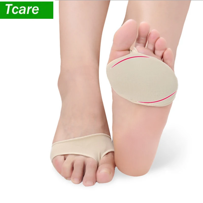 Tcare 1Pair Gel Pad Metatarsal Sleeves Metatarsal Pads for Forefoot Pain - Metatarsalgia, Morton\'s Neuroma, Plantar Warts Corns