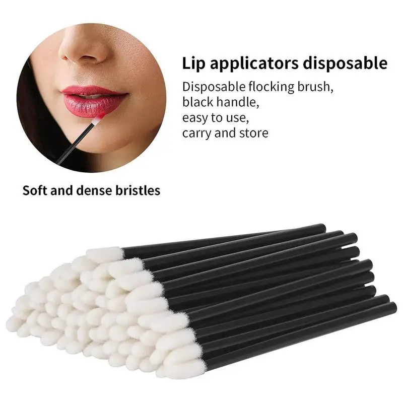 Descartável Lip Brush Set, pincéis de maquiagem, Lash Extension, aplicador de rímel, batom Wands, ferramentas cosméticas, 200 pcs