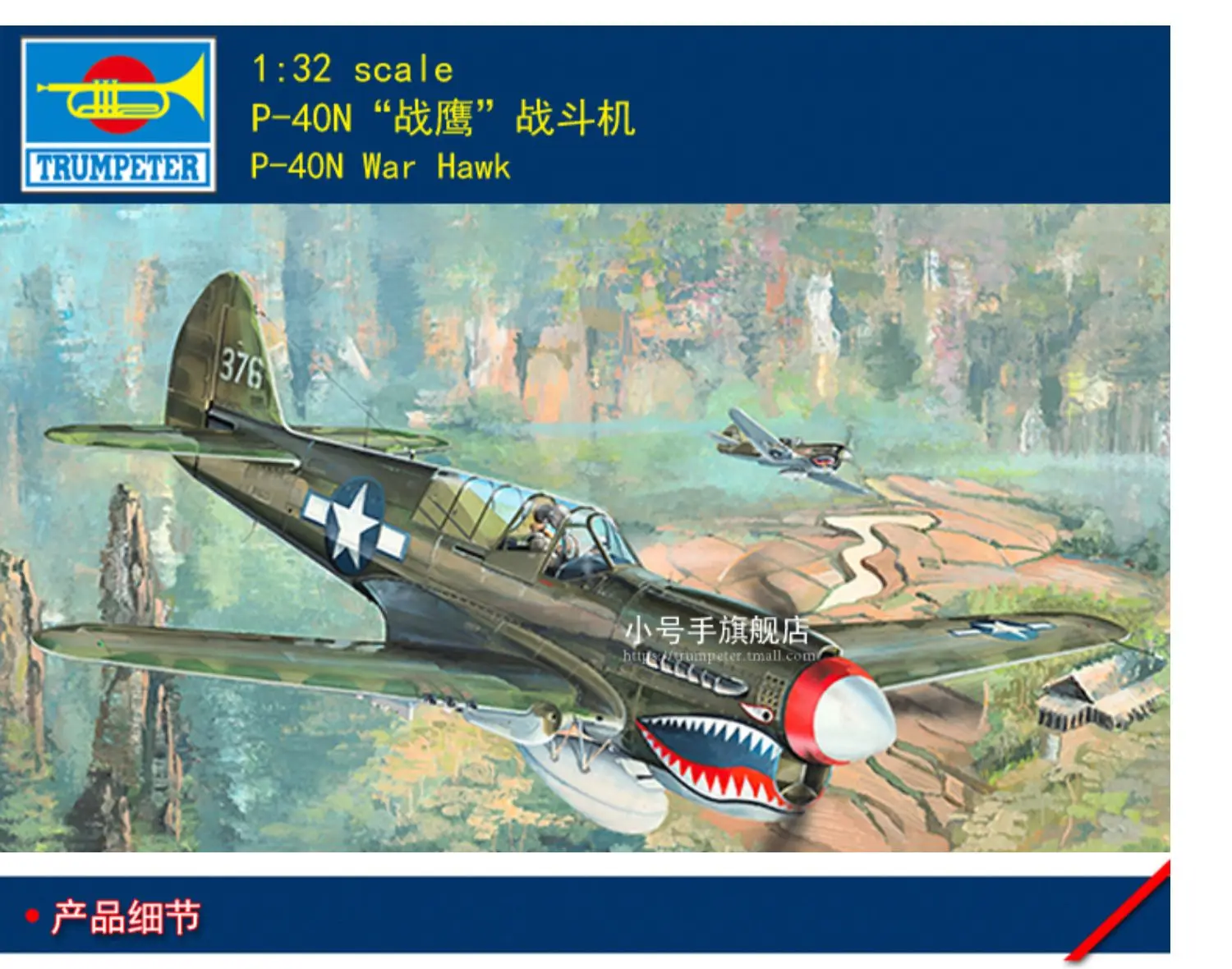 Trumpeter 02212 1/32 P-40N War Hawk