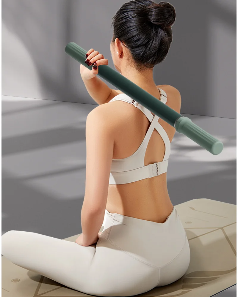 عصا يوجا طويلة لتدليك الأنسجة العميقة لاستعادة العضلات وتخفيف اللفافة لكامل الجسم وتمتد تمرين اللياقة البدنية المحمول