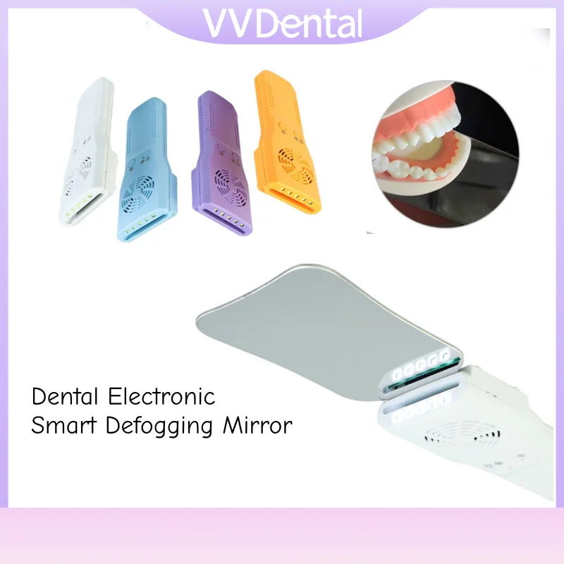

VV Dental 4 Colors Automatic Anti-fog Machine Oral Photography Reflector Stainless Steel Defog Mirror