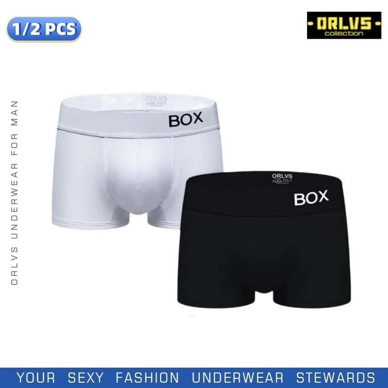 

1/2 PCS Male Panties Men Underwear Boxer Cotton Mens Underpants Soft Shorts U Convex Pouch For Gay Breathable Calzoncillo Hombre