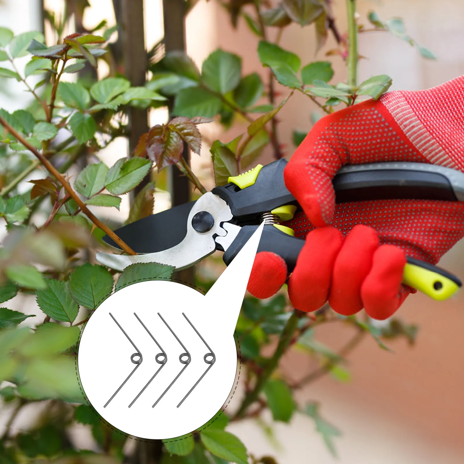 25Pcs Stainless Steel V-Shaped Torsion Spring Replacement for Pruning Shears Pole Pruners Garden Tools Maintenance High Branch