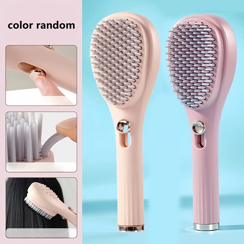 Massage Comb Self Clean Hair Brush Telescopic Hair Comb Scalp Massage Comb For Head Caring