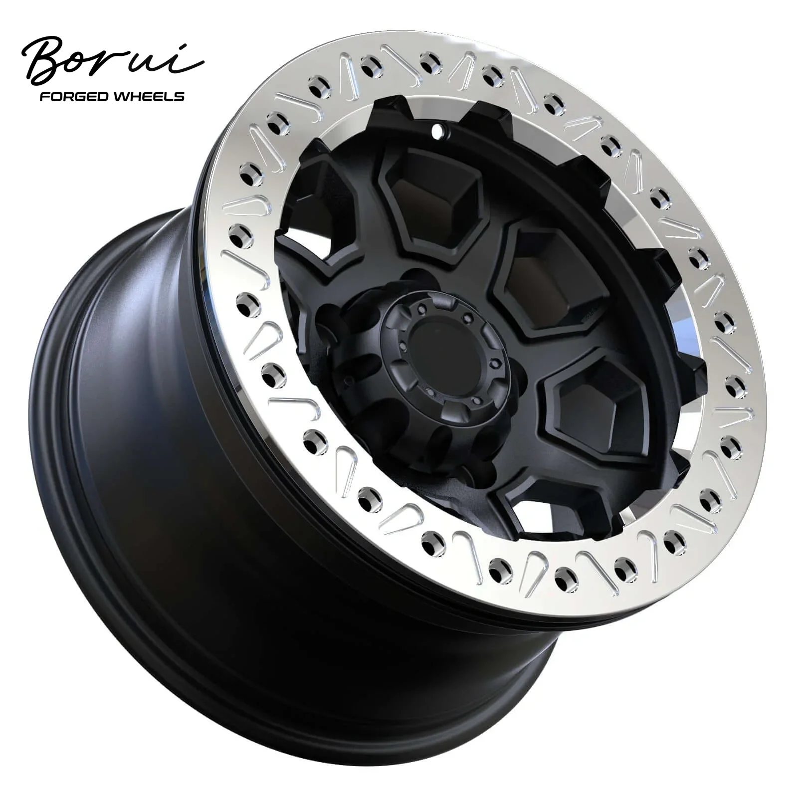 

Borui Forged Wheels High Quality 4x4 Beadlock Rim Deep Dish 17 18 Inch Aluminum Alloy Forged Wheels For American Force Wheels