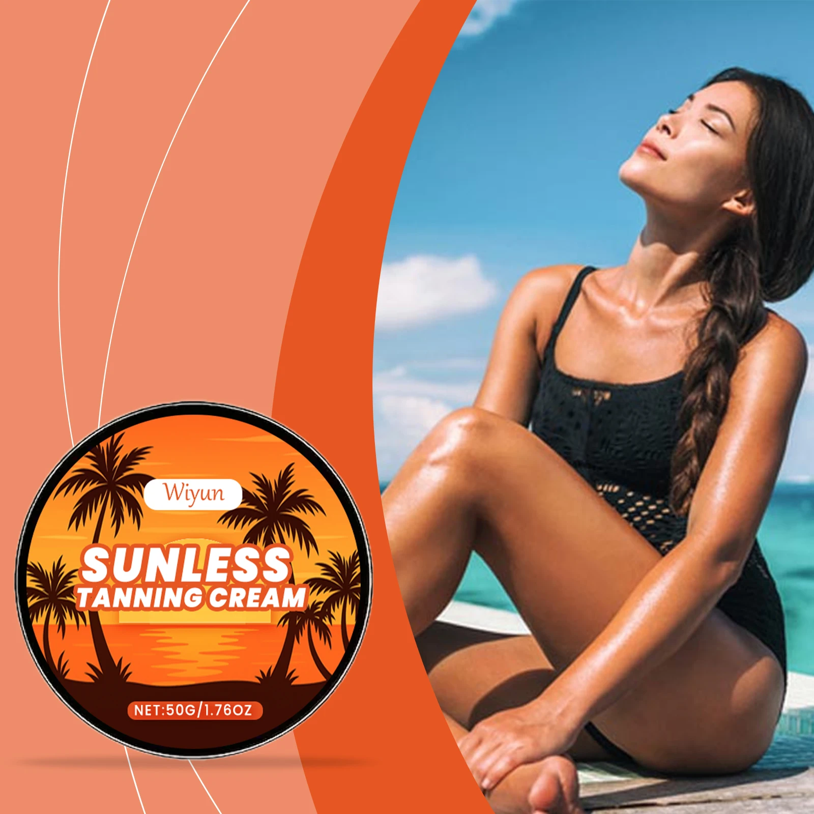 Sunless Tanning Lotion Summer Lasting Body Intensive Bronzing Brown Accelerator Natural Glow Repair Solarium Self Tanner Cream
