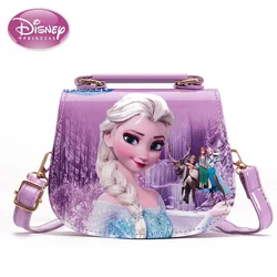 Disney 2024 New Kindergarten Girl Frozen2 Princess Shoulder Bag PU Children cartoon Elsa Handbags Travel Outlet Crossbody Bag