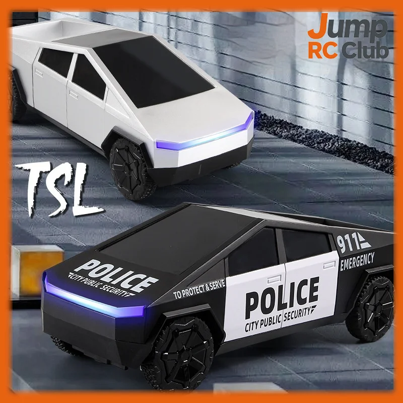 

2.4G RC Cybertruck Pickup Truck 4WD High-Speed Off-Road Remote Control Car with LED Lights 27MHz Model Toy Gift for Kids Boys