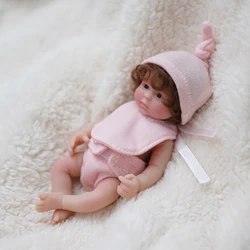15CM Mini Silicone Reborn Baby Doll - Realistic Painted Finish, Soft and Adorable, Ideal for Collectors