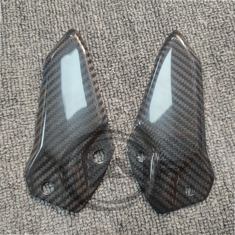 Carbon Fiber For KAWASAKI ZX4R ZX4RR ZX25R ZX-4R ZX-4RR ZX-25R Motorcycle Pedal Guard Rear Pedal Guard Heel Plate Decorative