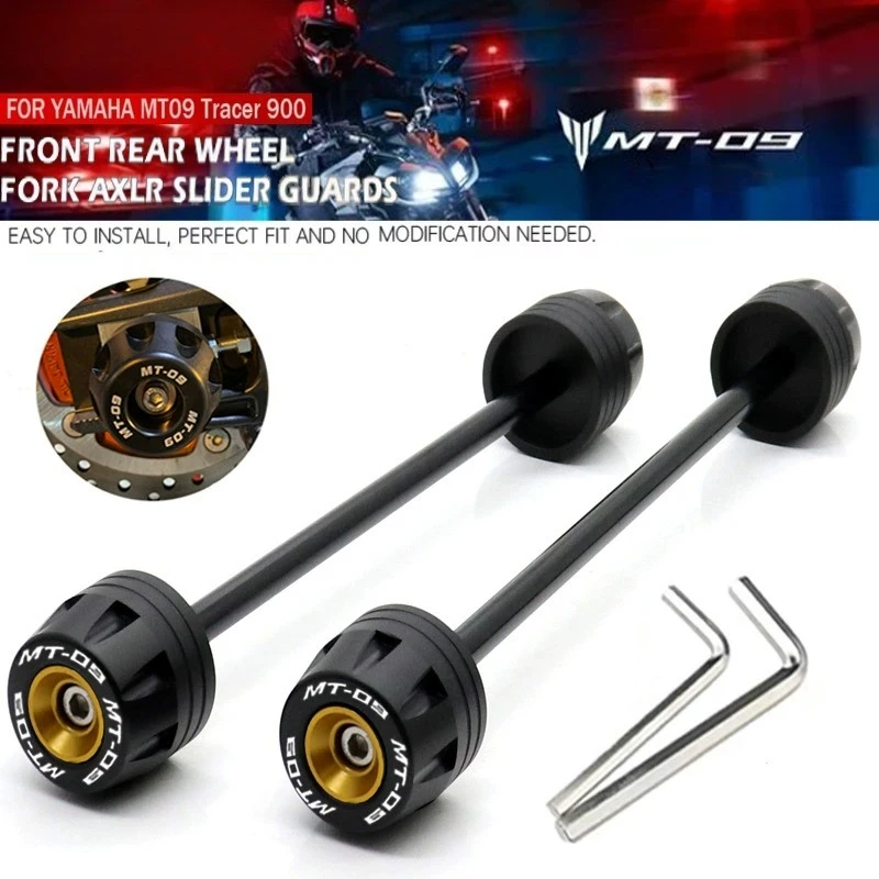 

Rear Front Axle Fork Crash Slider Motorcycle Wheel Protector For YAMAHA MT-09 FZ-09 2014-2020 MT09 FZ09 MT09/SP FZ09 MT FZ 09