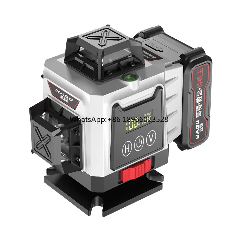 

4d 360 Green Beam Self Leveling Rotary Leveler Laser Vertical Cross Line Laser Levels Professional Wall Laser Level 16 Lines