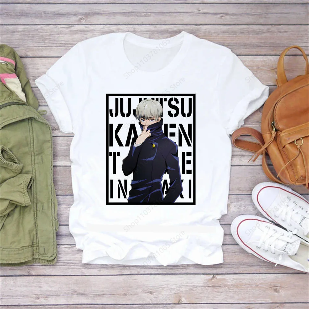 

Женская футболка дзюдзюцу кайсен, летняя футболка с короткими рукавами и жевательным принтом, забавная футболка в стиле Харадзюку, топы, женская футболка, уличная одежда