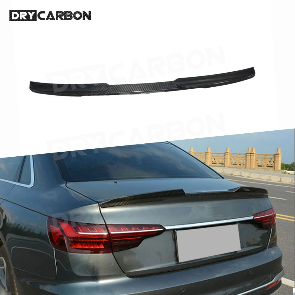 

M Style Duckbill Rear Trunk Wing Spoiler Accessories for Audi A4 S4 2017-2024 Rear Boot Lip Car Styling Body Kits Rear Spoiler