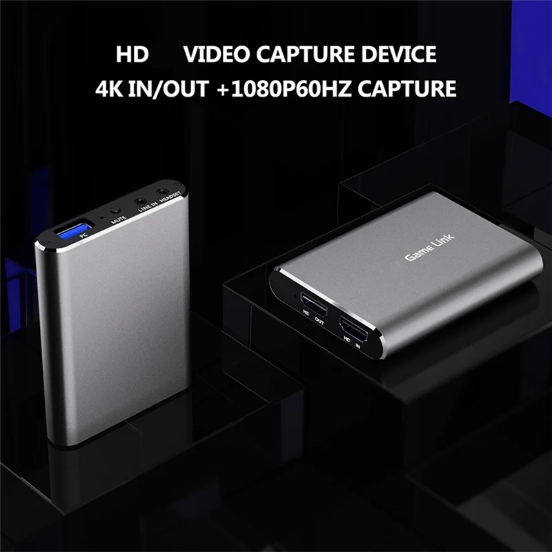 Qy-carte de capture vidéo Compatible 4K 60Hz, plaque USB3.0 UVC YUY2, enregistreur de jeu, boîte de Capture vidéo pour PC en direct