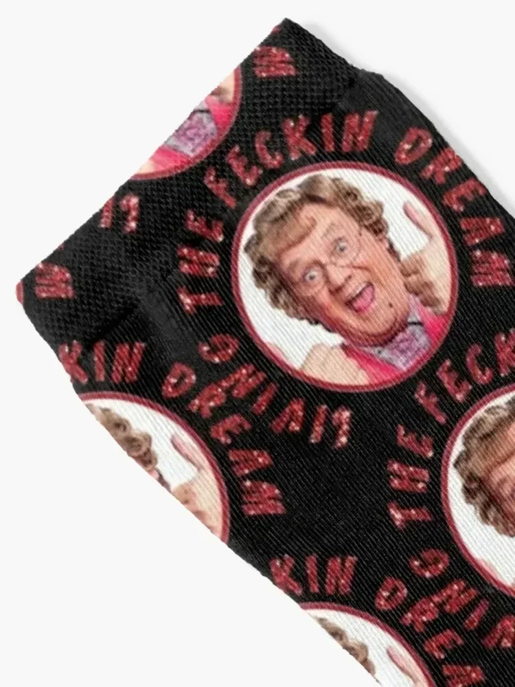 Mrs Browns Boys Socks winter funny sock professional running Men Socks Luxury Brand Women's