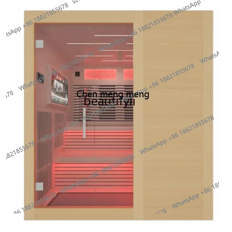 cc182R Steam sauna family light wave energy house graphene far infrared bath box
