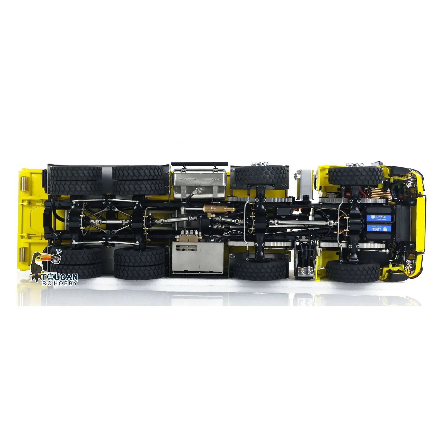 8x8 LESU 3363 1/14 Hydraulic RC Dumper Truck Metal Roll On/Off Tipper Waste Bin Car RTR I6S Light Sound System RC Toys Model