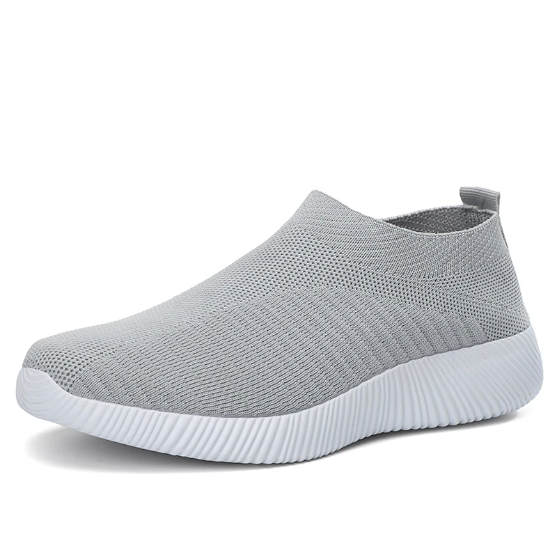 Women Flats Casual Shoes Slip On Fashion Flykint Waking Sneakers Breathable Female Loafers Lightweight Women Footwear Big Size
