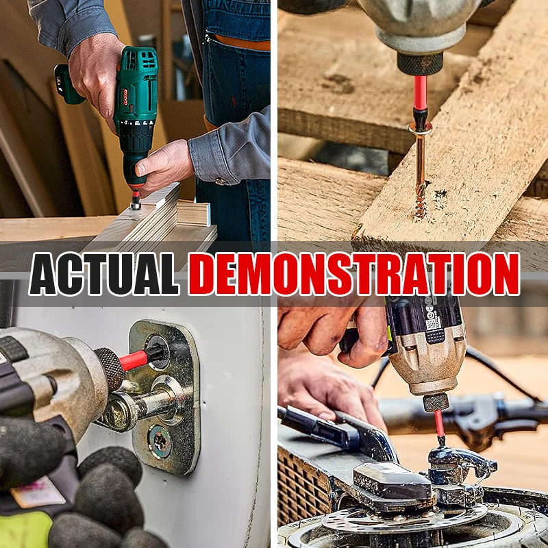 31 قطعة مجموعة لقمة مفك كهربائي متينة من سبائك الزيت المطلي المقاوم للماء تتضمن مآخذ توركس سداسية فيليبس مع حافظة #6