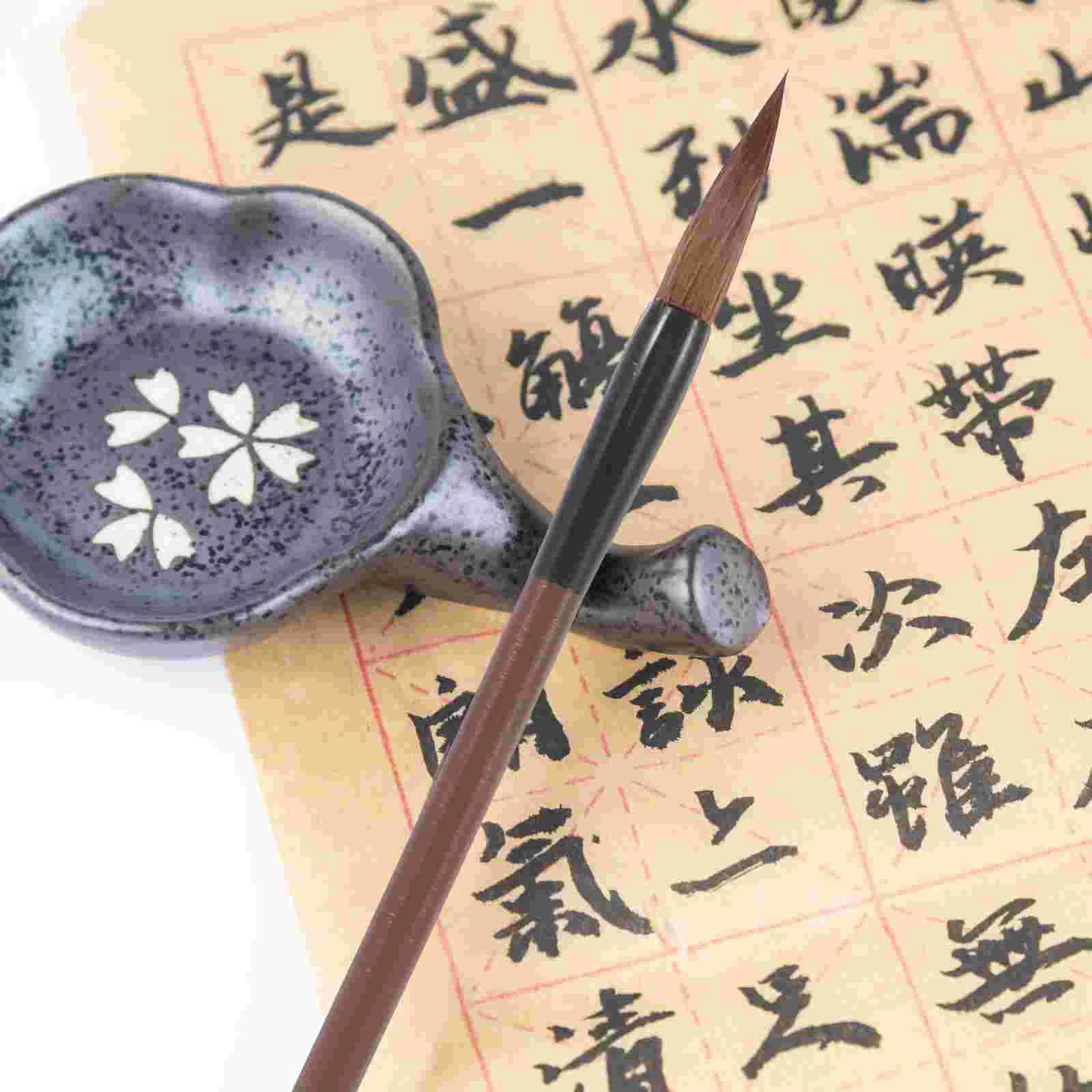 6 Pcs Writing Brush Paint Paintbrushes Chinese Calligraphy Student Stationery Suite Pen Students Ink Plastic Portable Travel