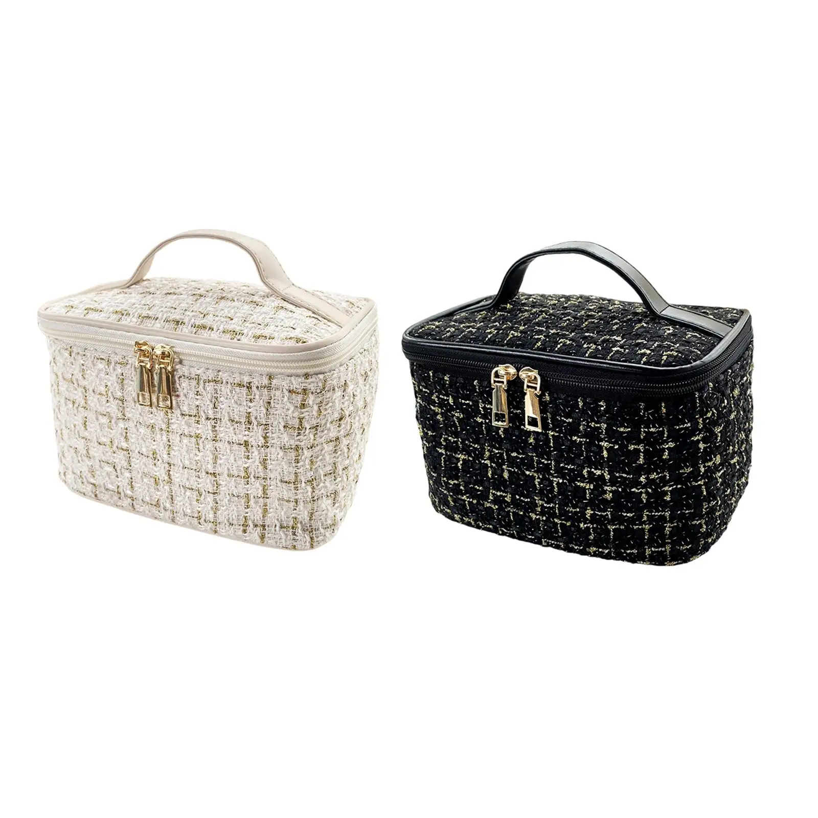 

Makeup Organizer with Handle Vanity Accessories Handbag Cosmetic Bags Large Makeup Bag Makeup Case